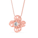 Petal Radiance Solitaire Pendant