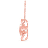 Petal Radiance Solitaire Pendant