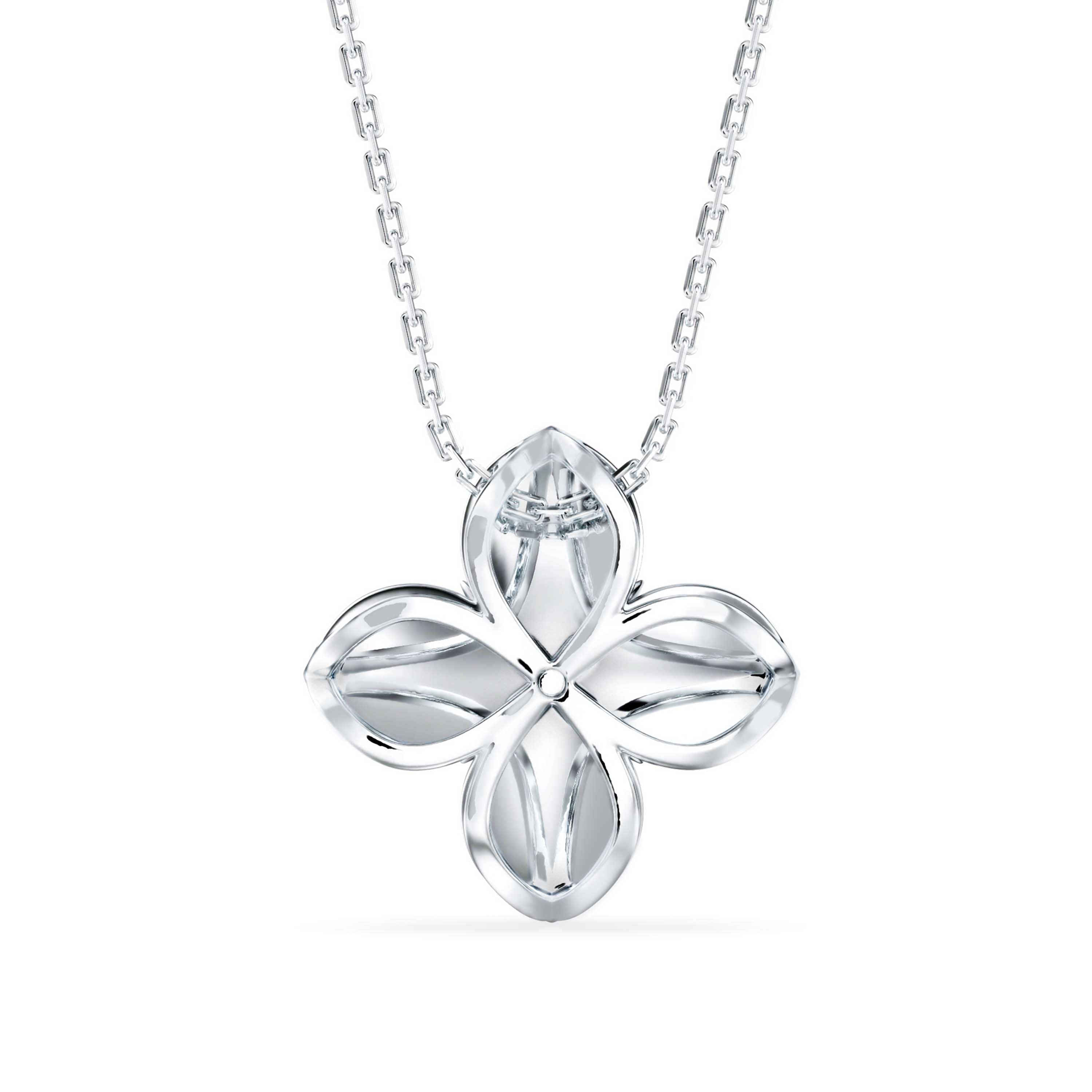 Petal Radiance Solitaire Pendant