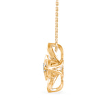 Petal Radiance Solitaire Pendant