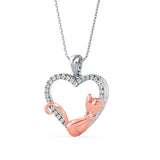 Heartfelt Kitty Pendant