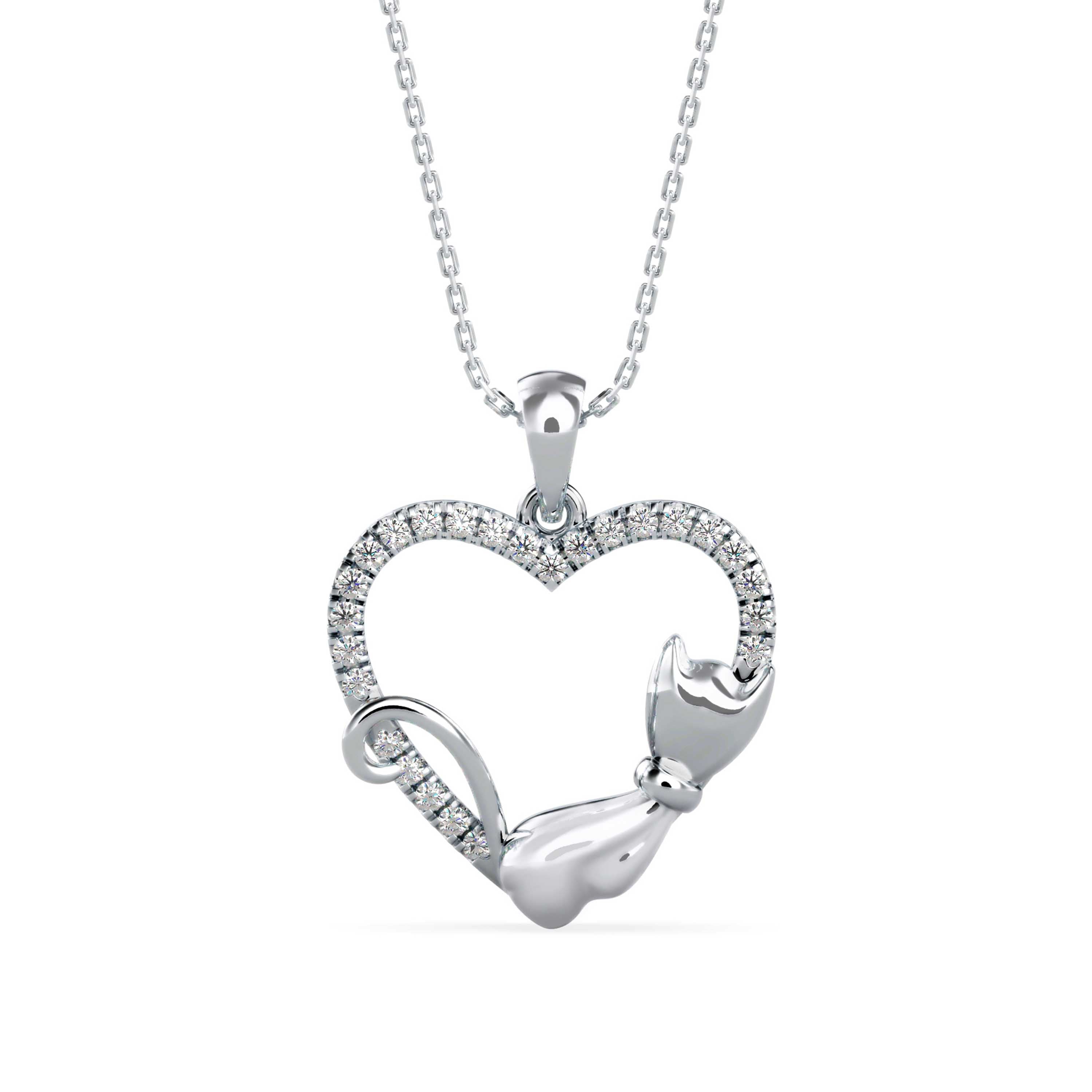 Heartfelt Kitty Pendant