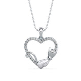 Heartfelt Kitty Pendant