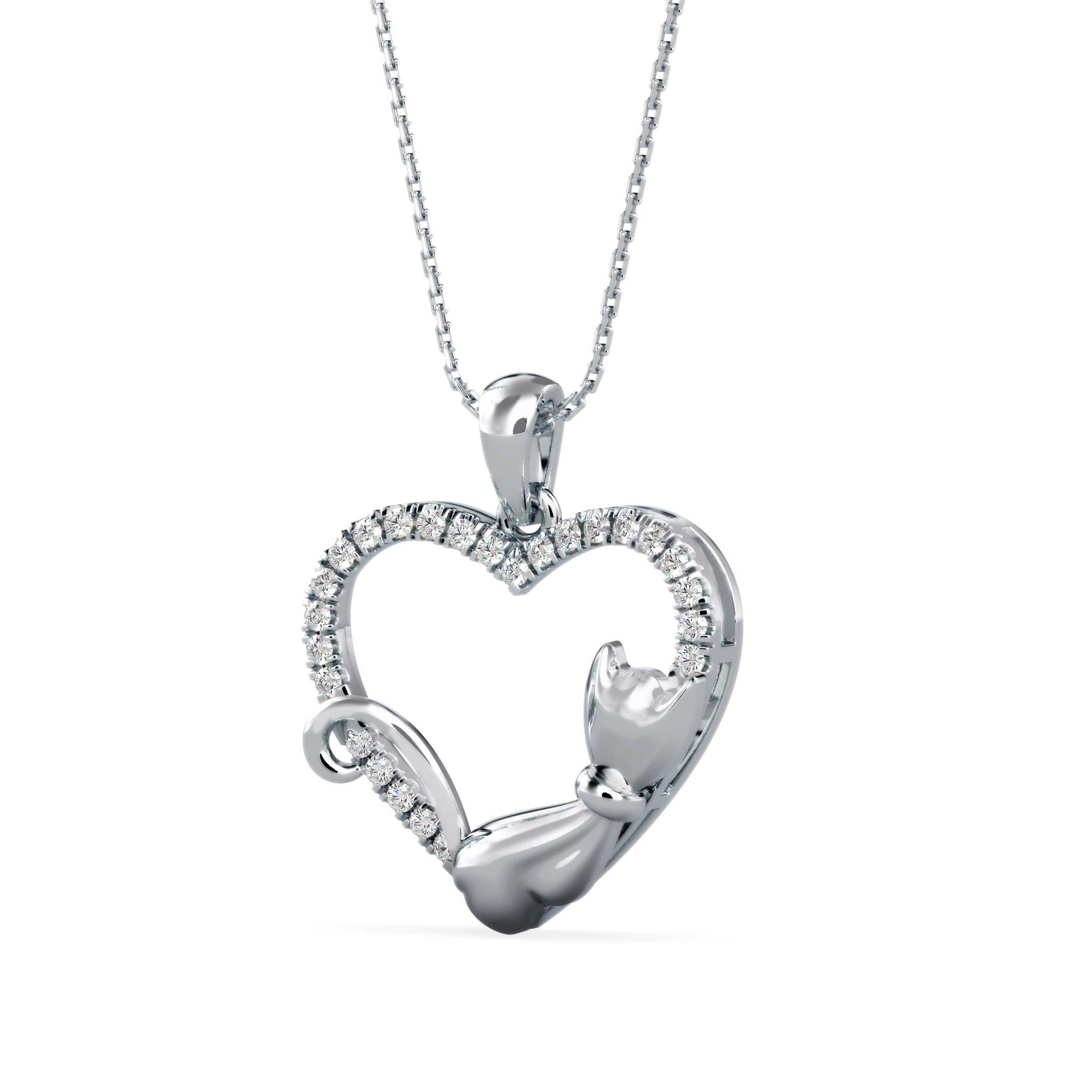 Heartfelt Kitty Pendant