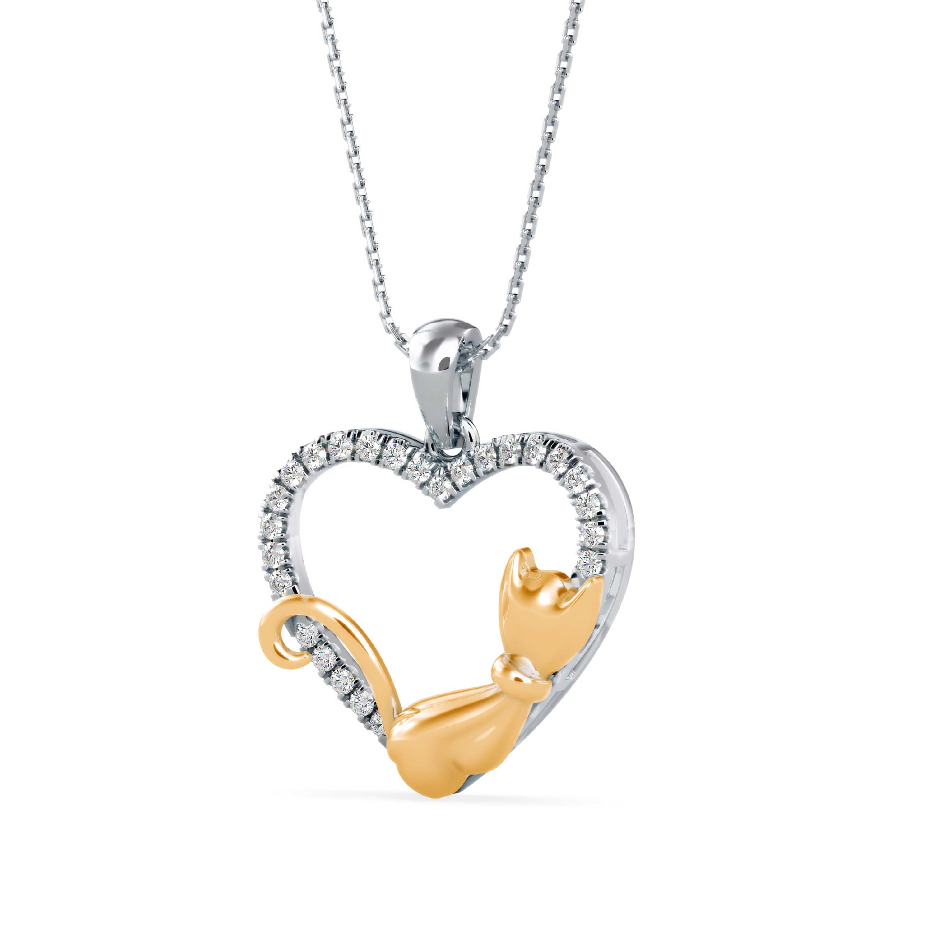 Heartfelt Kitty Pendant