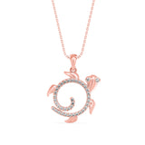 Twirling Turtle Pendant