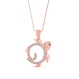 Twirling Turtle Pendant