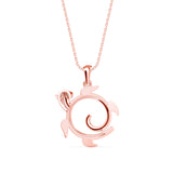 Twirling Turtle Pendant