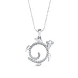 Twirling Turtle Pendant