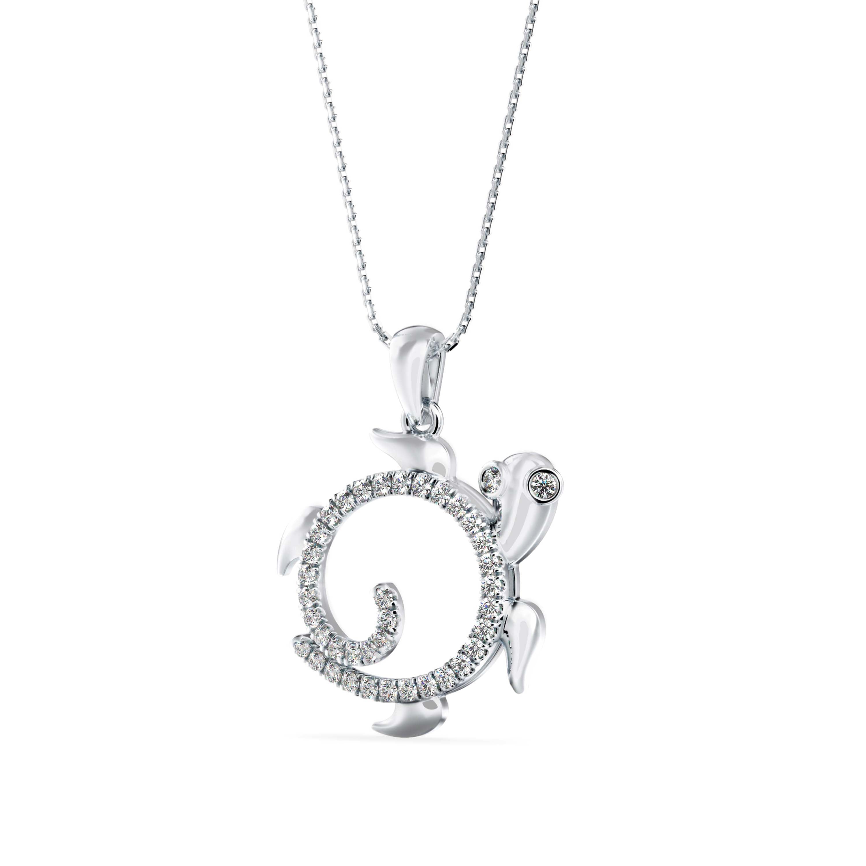 Twirling Turtle Pendant