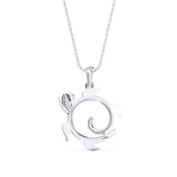 Twirling Turtle Pendant