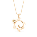 Twirling Turtle Pendant