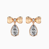 Radiant Bow Drop Earrings