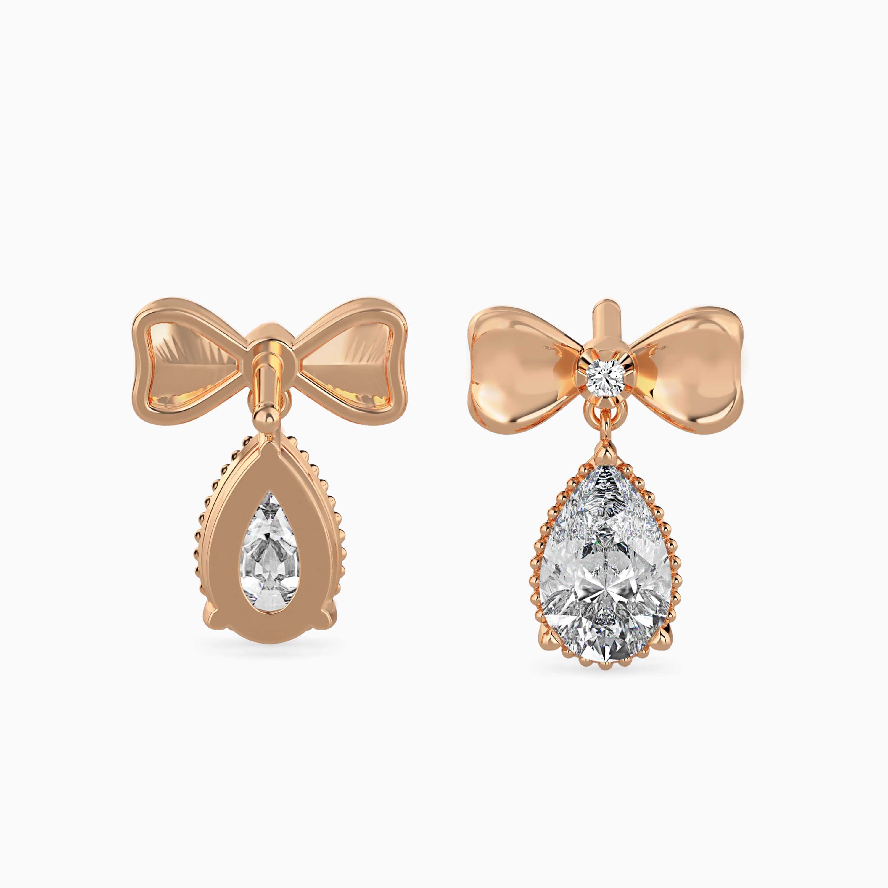 Radiant Bow Drop Earrings