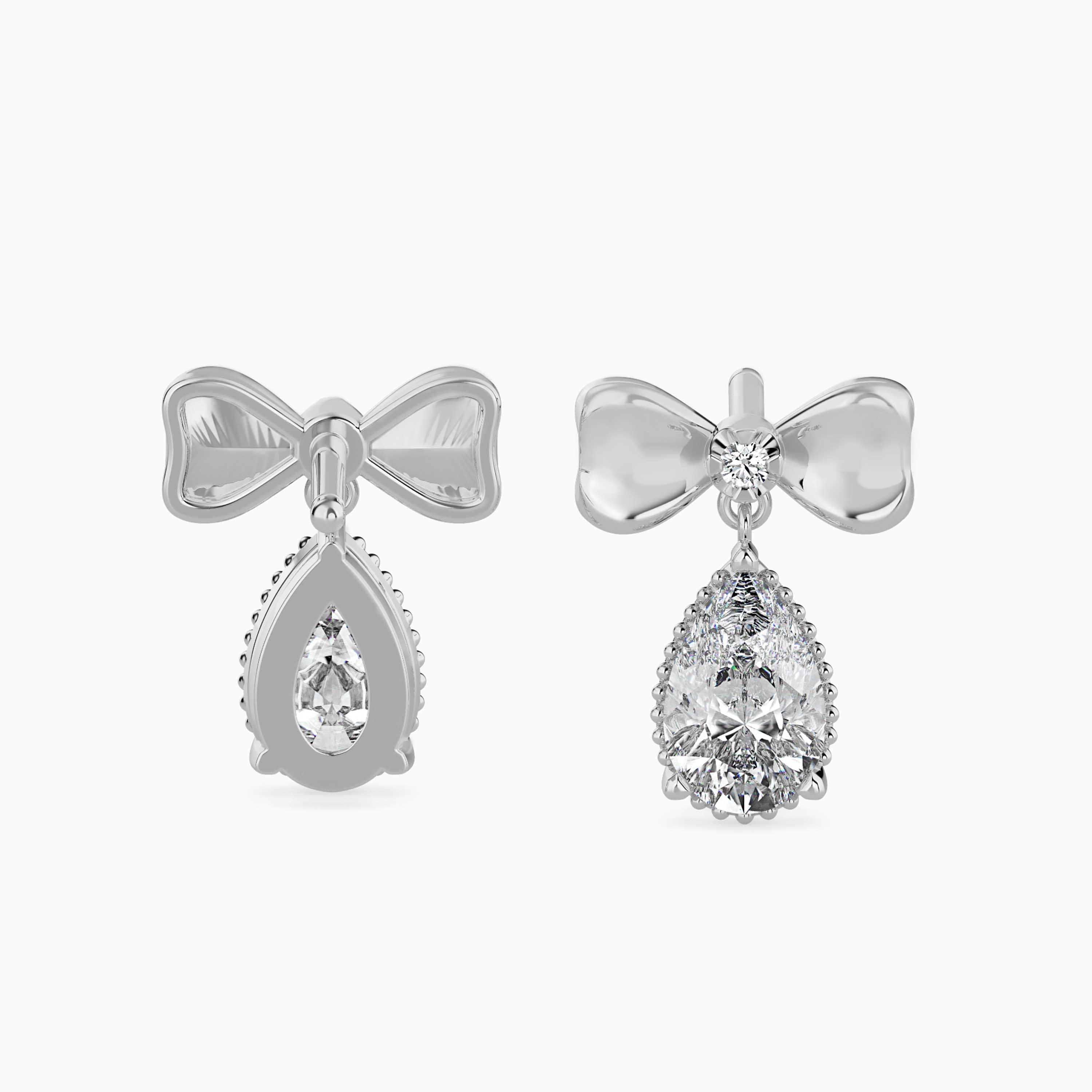 Radiant Bow Drop Earrings