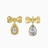 Radiant Bow Drop Earrings