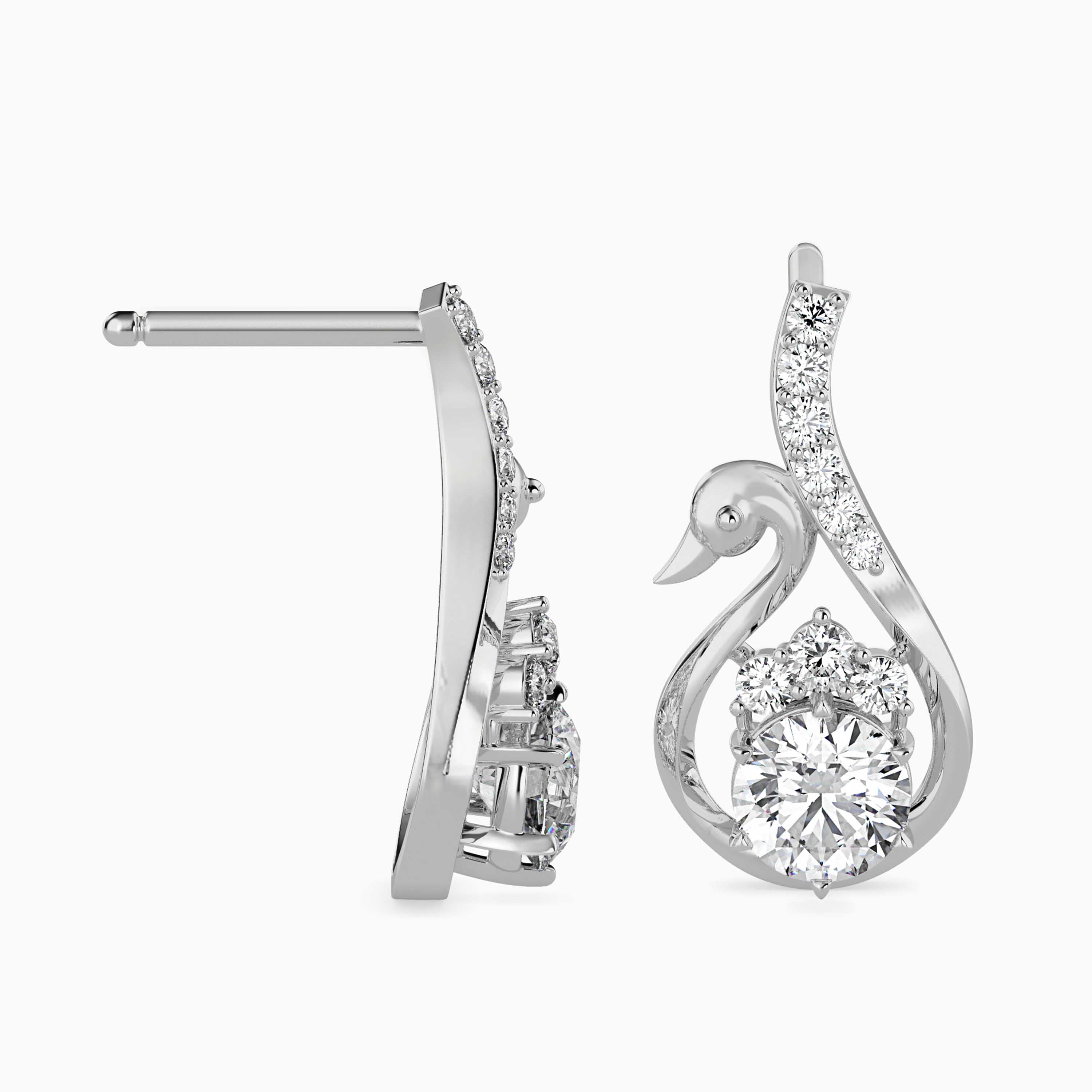 Swan Symphony Earrings