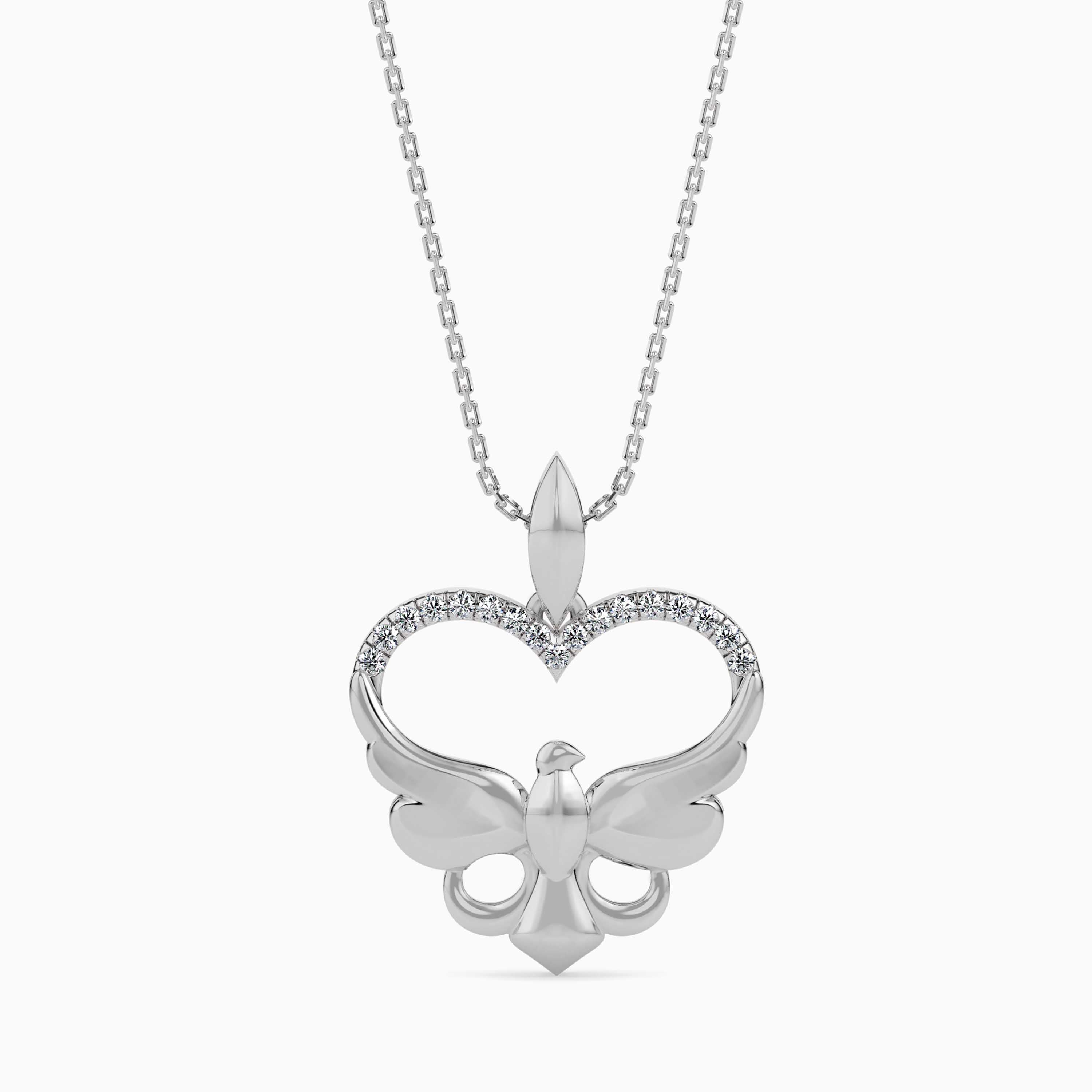 Majestic Eagle Heart Pendant