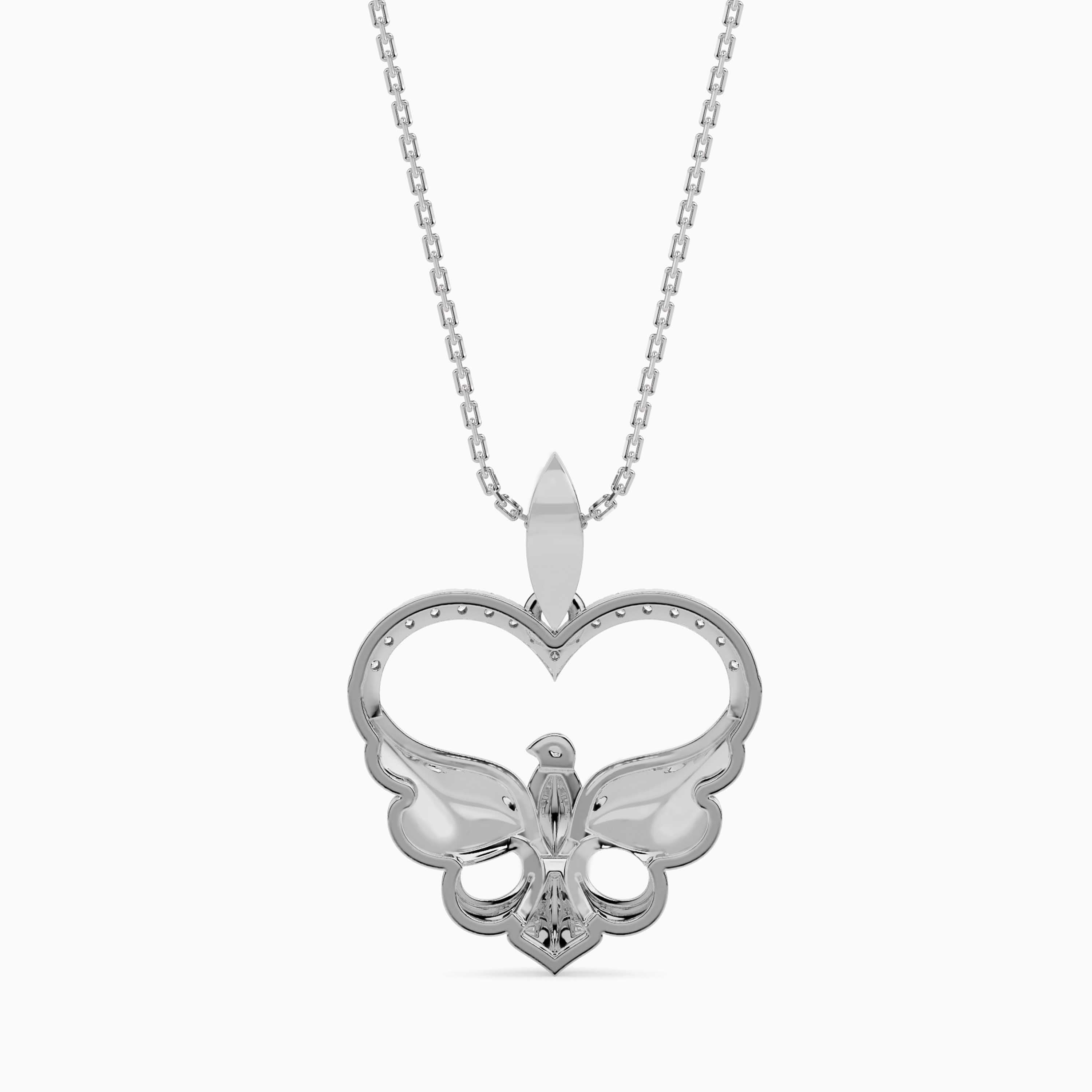 Majestic Eagle Heart Pendant