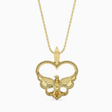 Majestic Eagle Heart Pendant