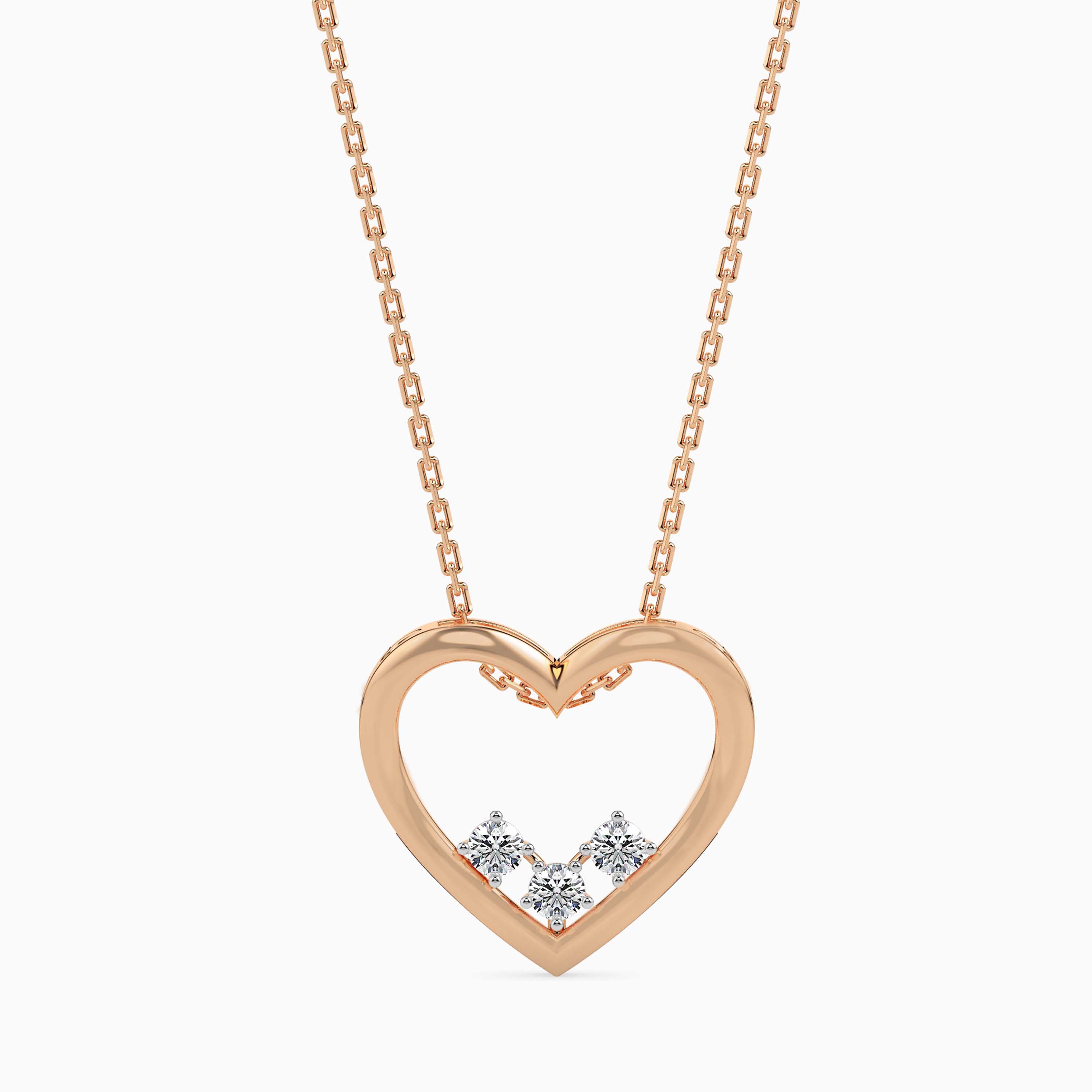 Trio Heart Diamond Pendant