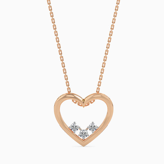 Trio Heart Diamond Pendant