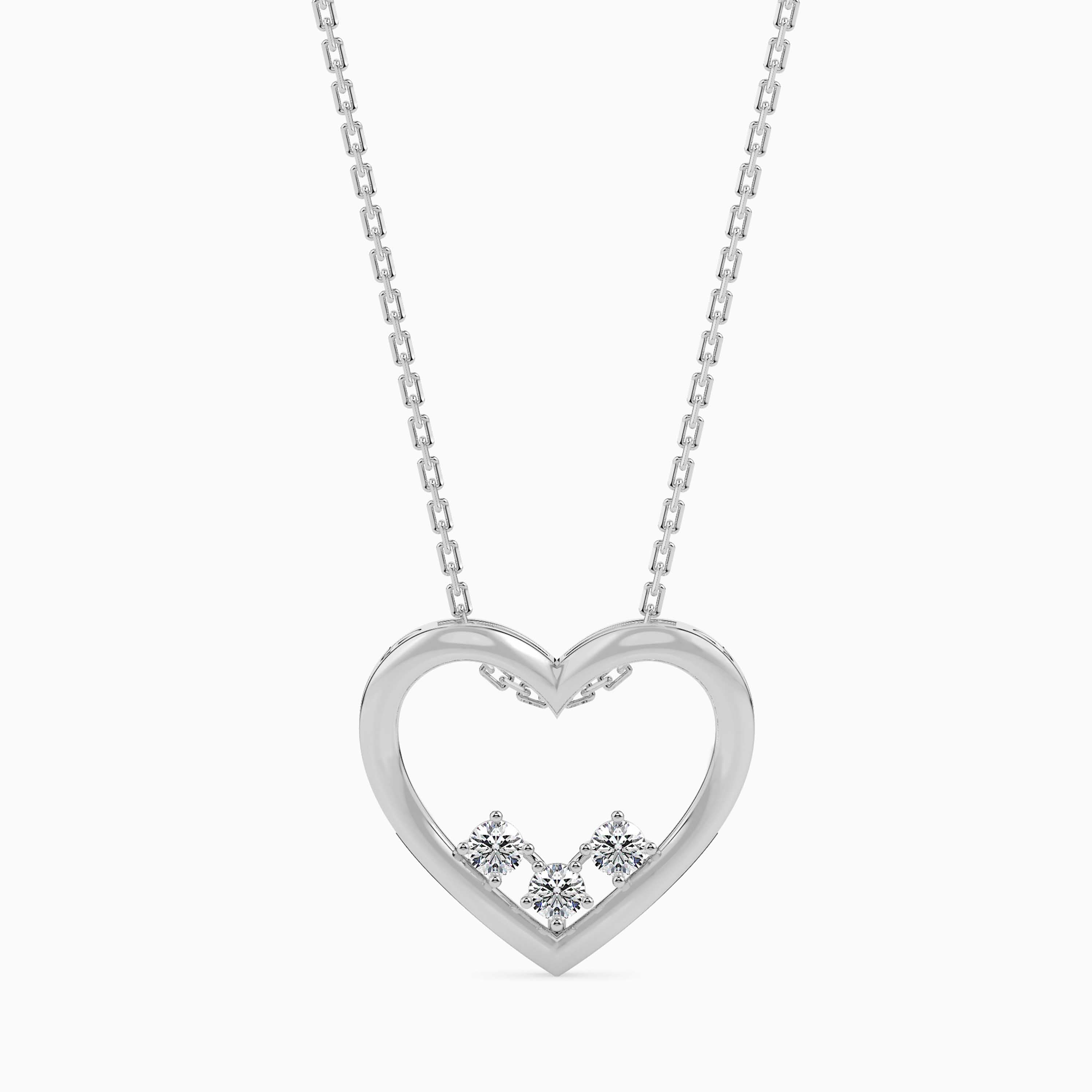 Trio Heart Diamond Pendant