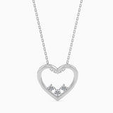 Trio Heart Diamond Pendant