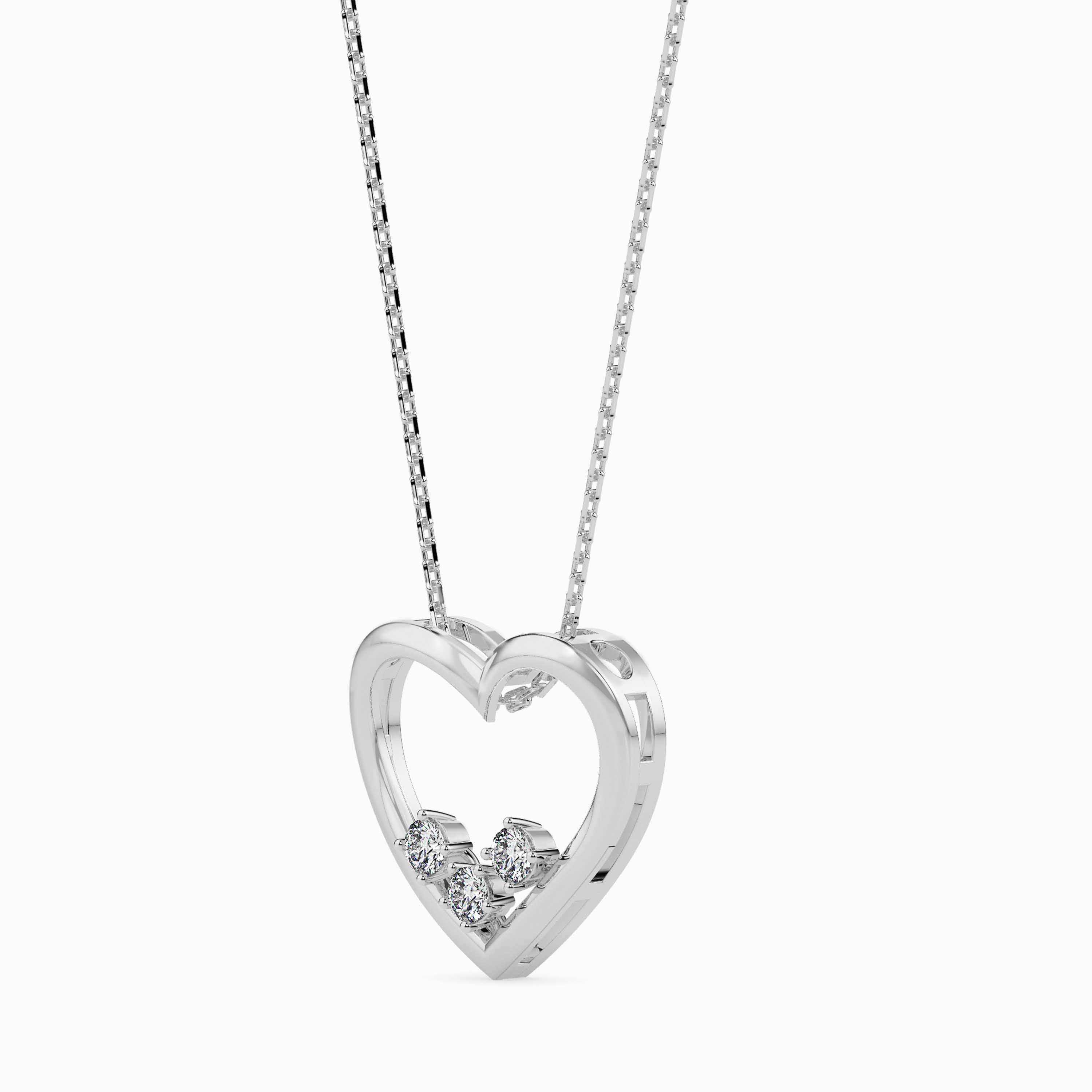 Trio Heart Diamond Pendant