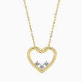 Trio Heart Diamond Pendant