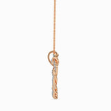 Twisted Heart Diamond Pendant
