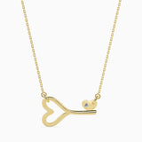 Heartfelt Key Diamond Necklace