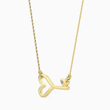 Heartfelt Key Diamond Necklace