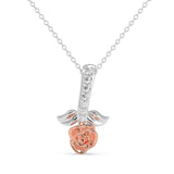 Rosebud Charm Pendant