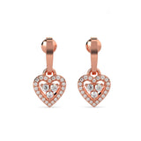 Sweetheart Drop Diamond Earrings