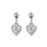 Sweetheart Drop Diamond Earrings