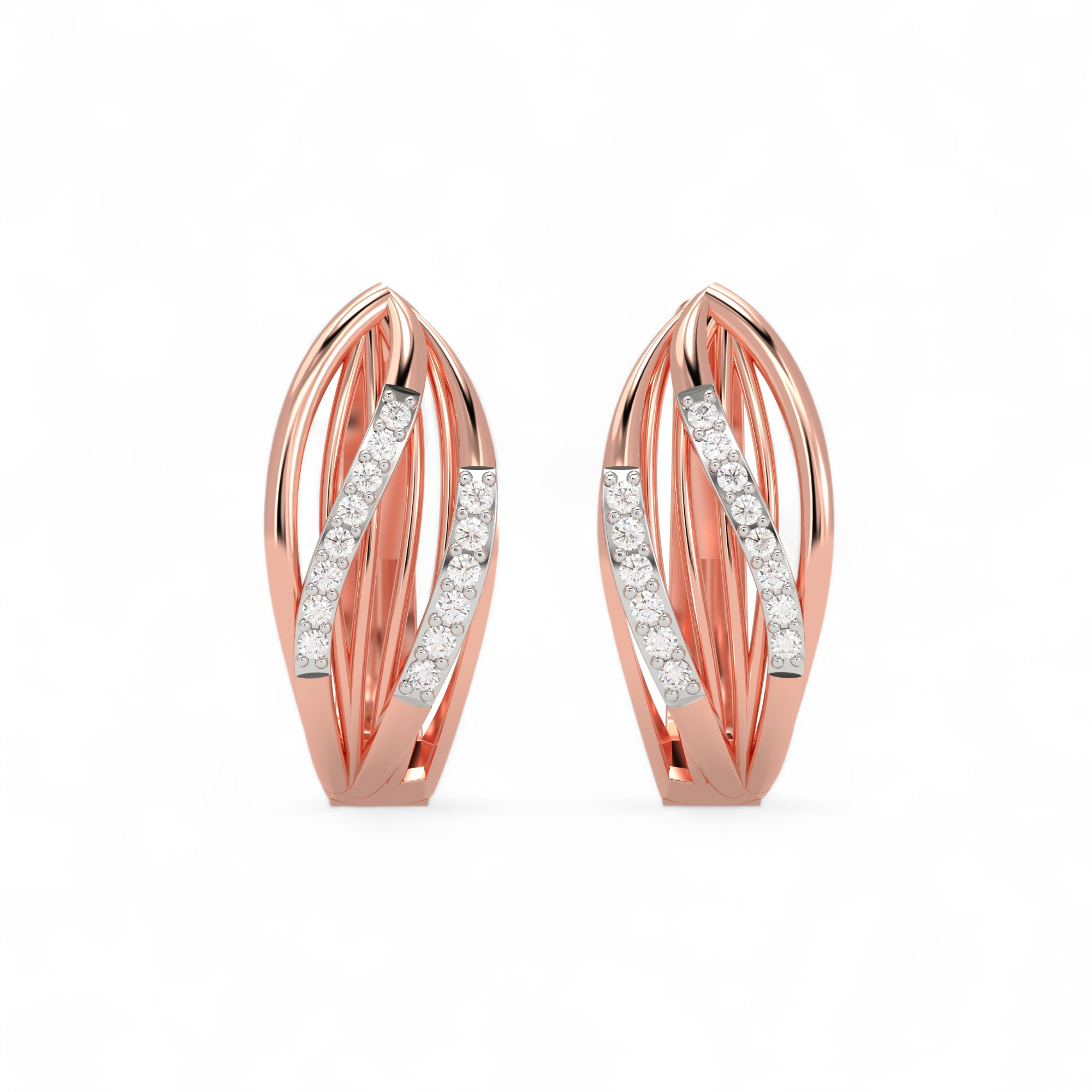 Whispering Petal Hoops Earring