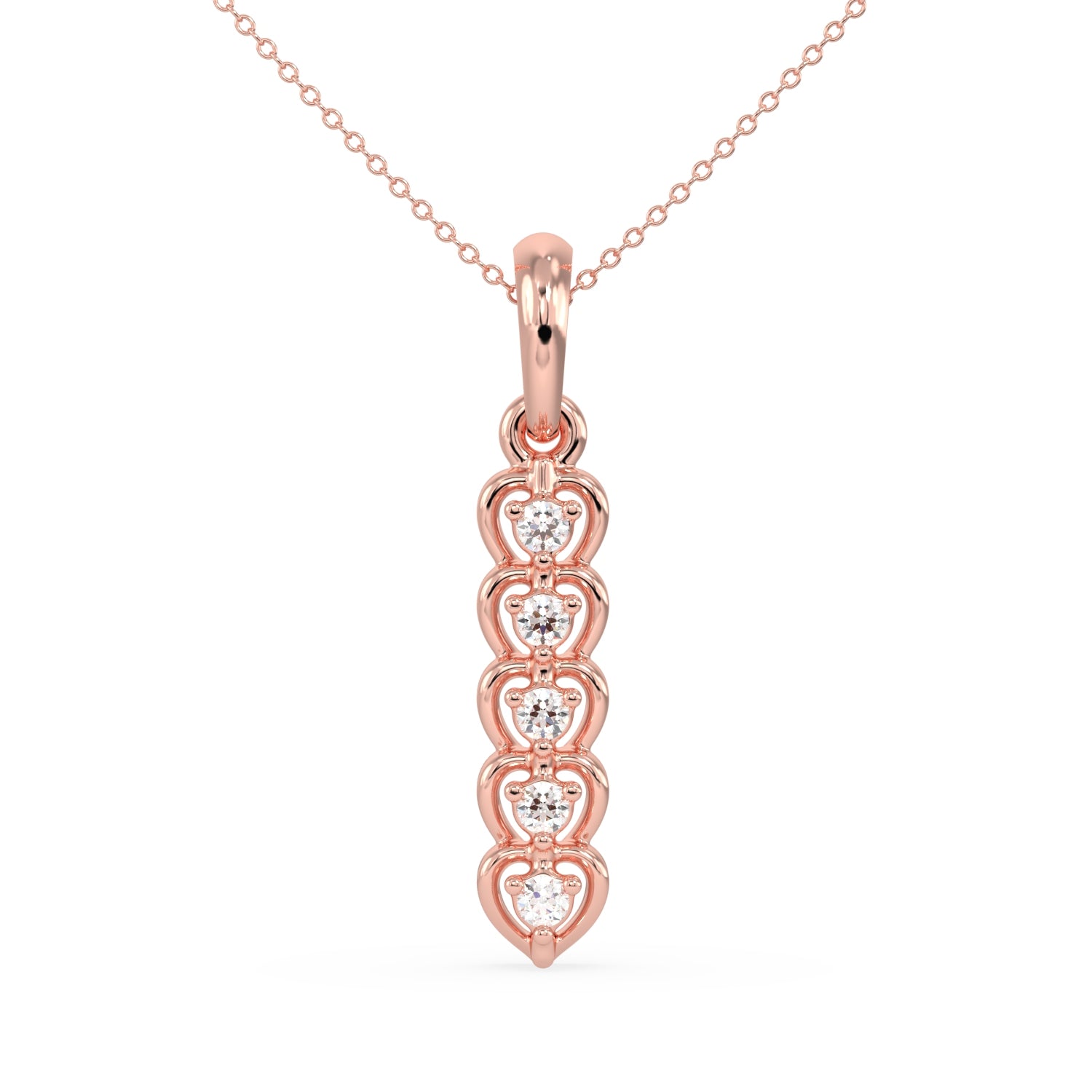 Golden Heartfall Pendant