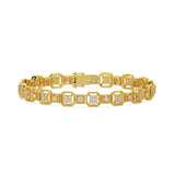Golden Hex Diamond Bracelet