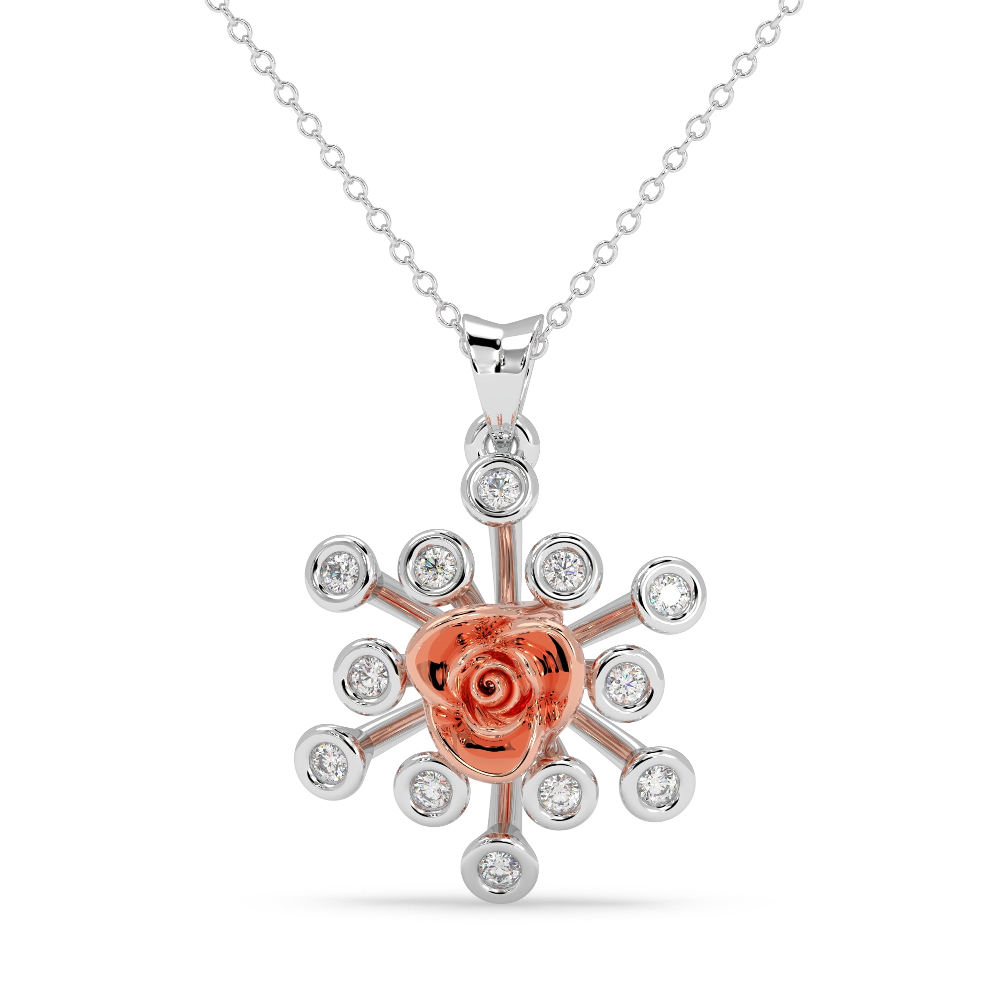 Radiant Roseburst Pendant
