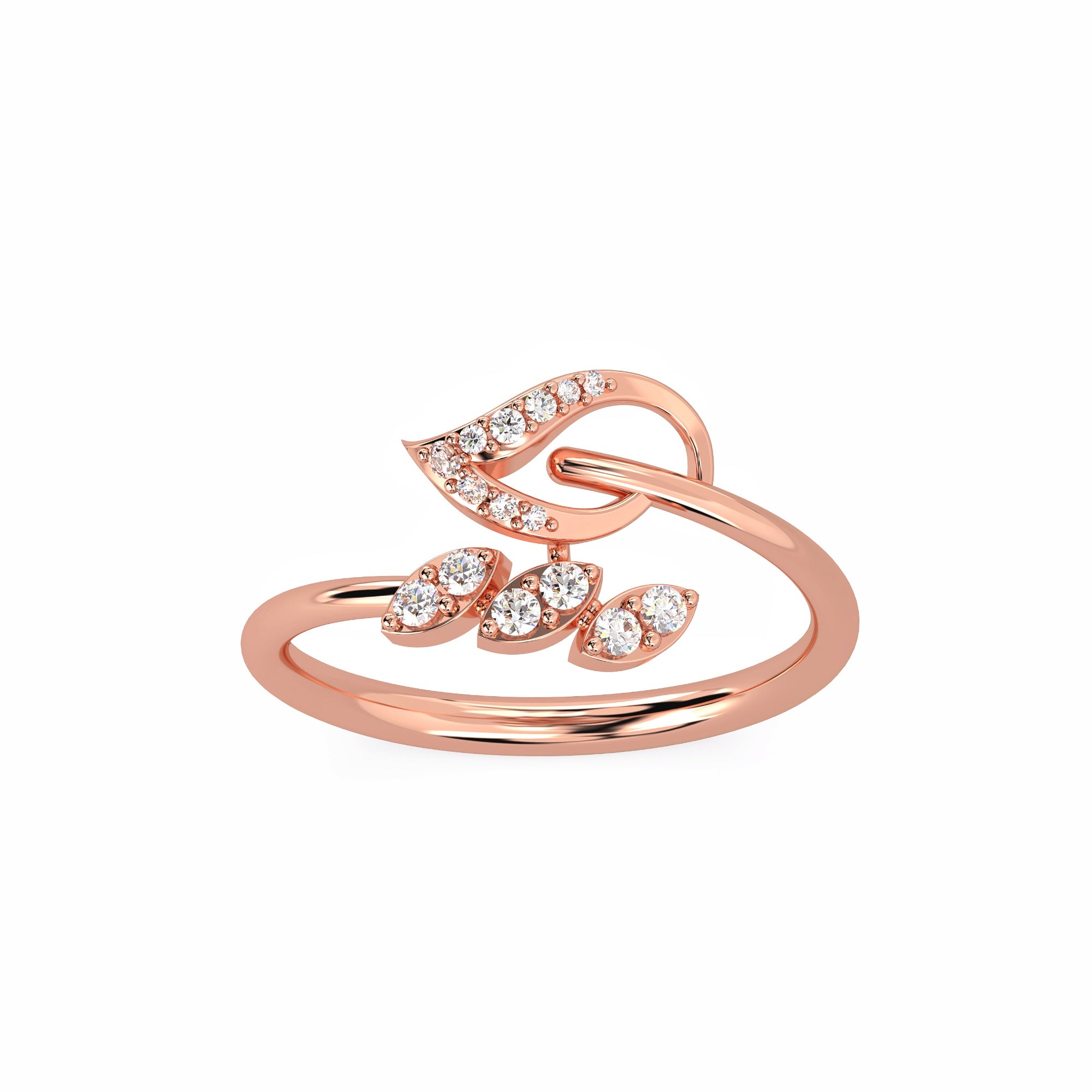 Leafy Vine Diamond Ring