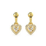 Sweetheart Drop Diamond Earrings