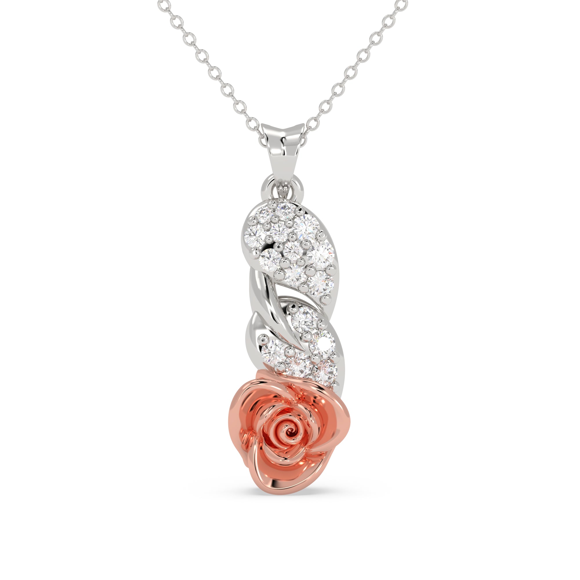 Rosé Twist Pendant
