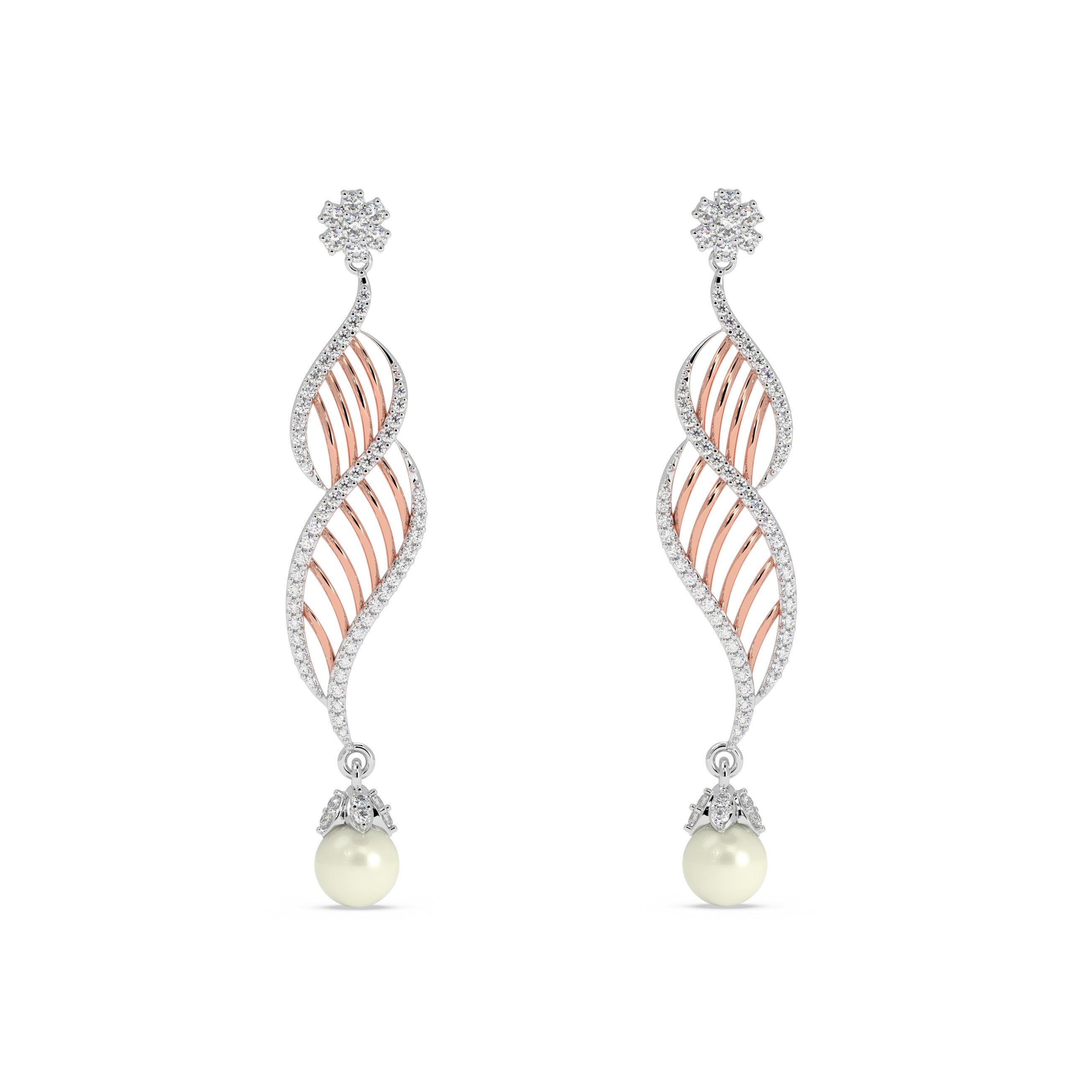 Twilight Spiral Earrings