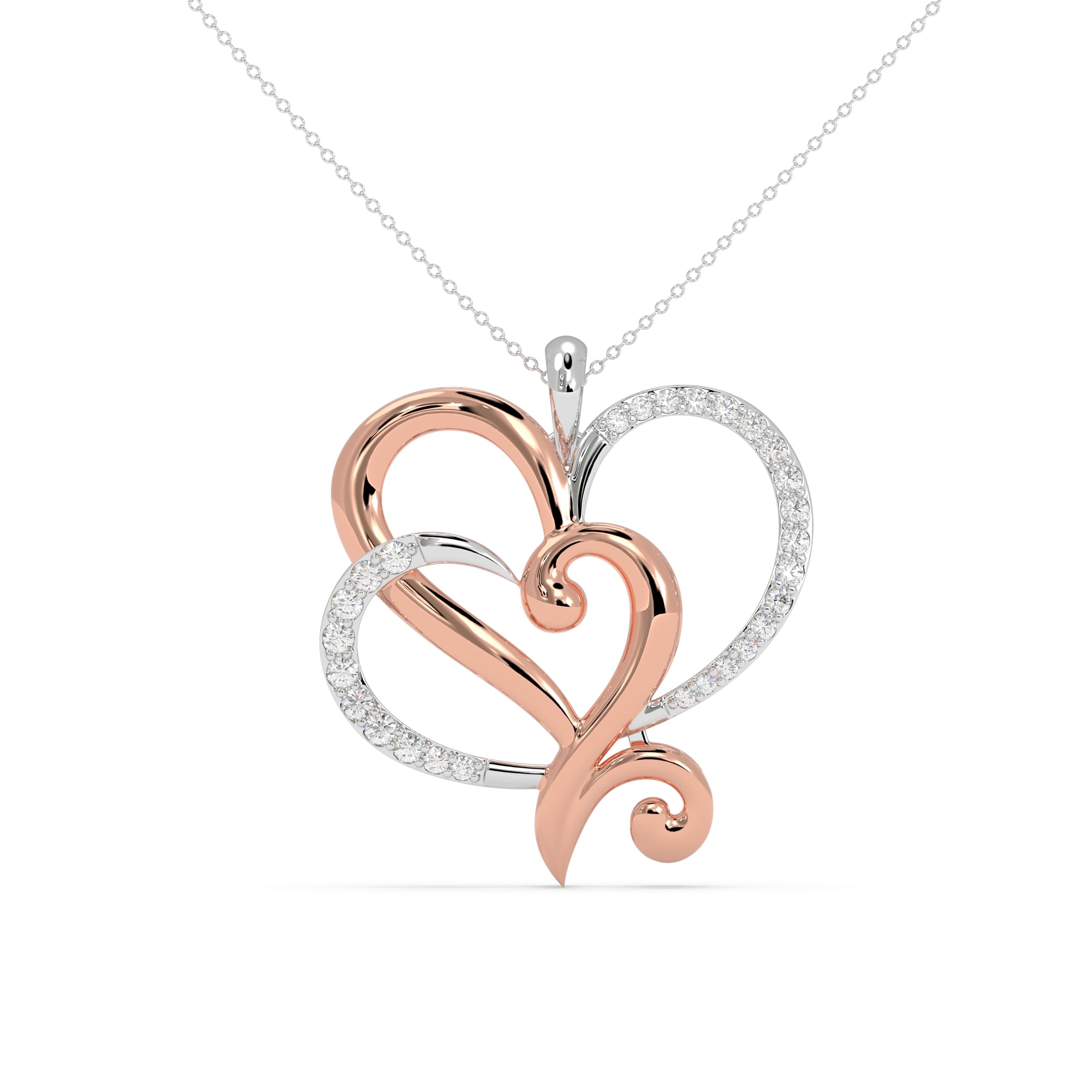 Heartbeat Fusion Diamond Pendant
