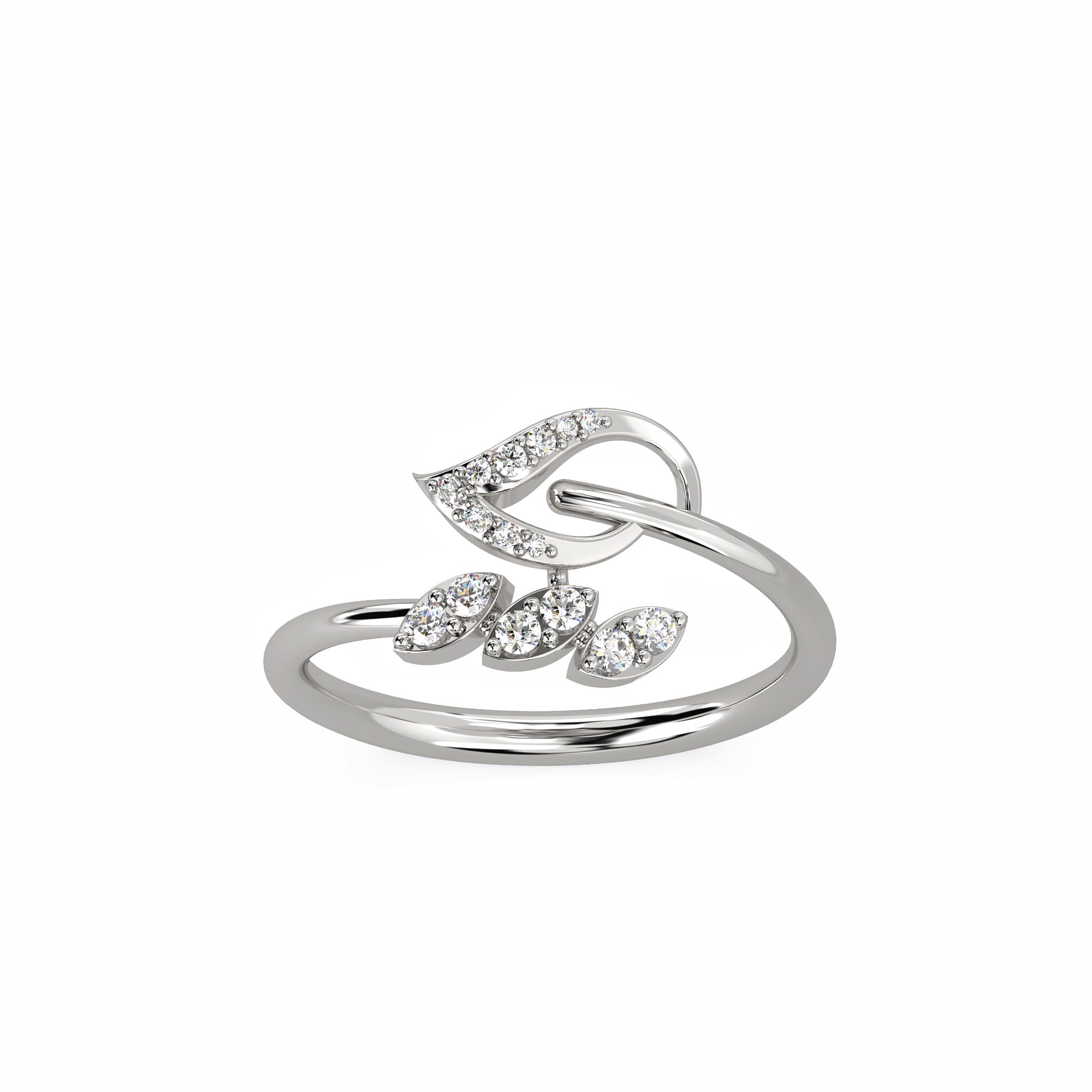 Leafy Vine Diamond Ring