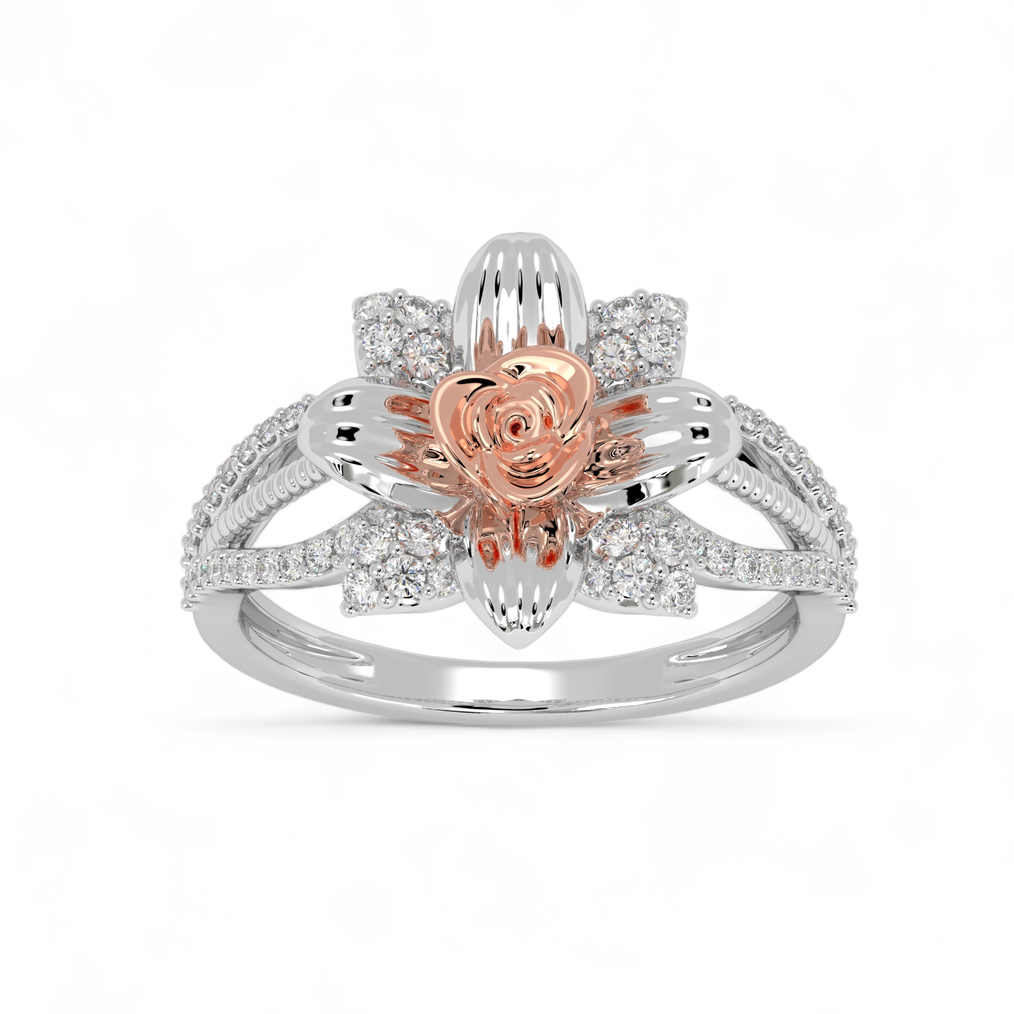 Petal Symphony Diamond Ring