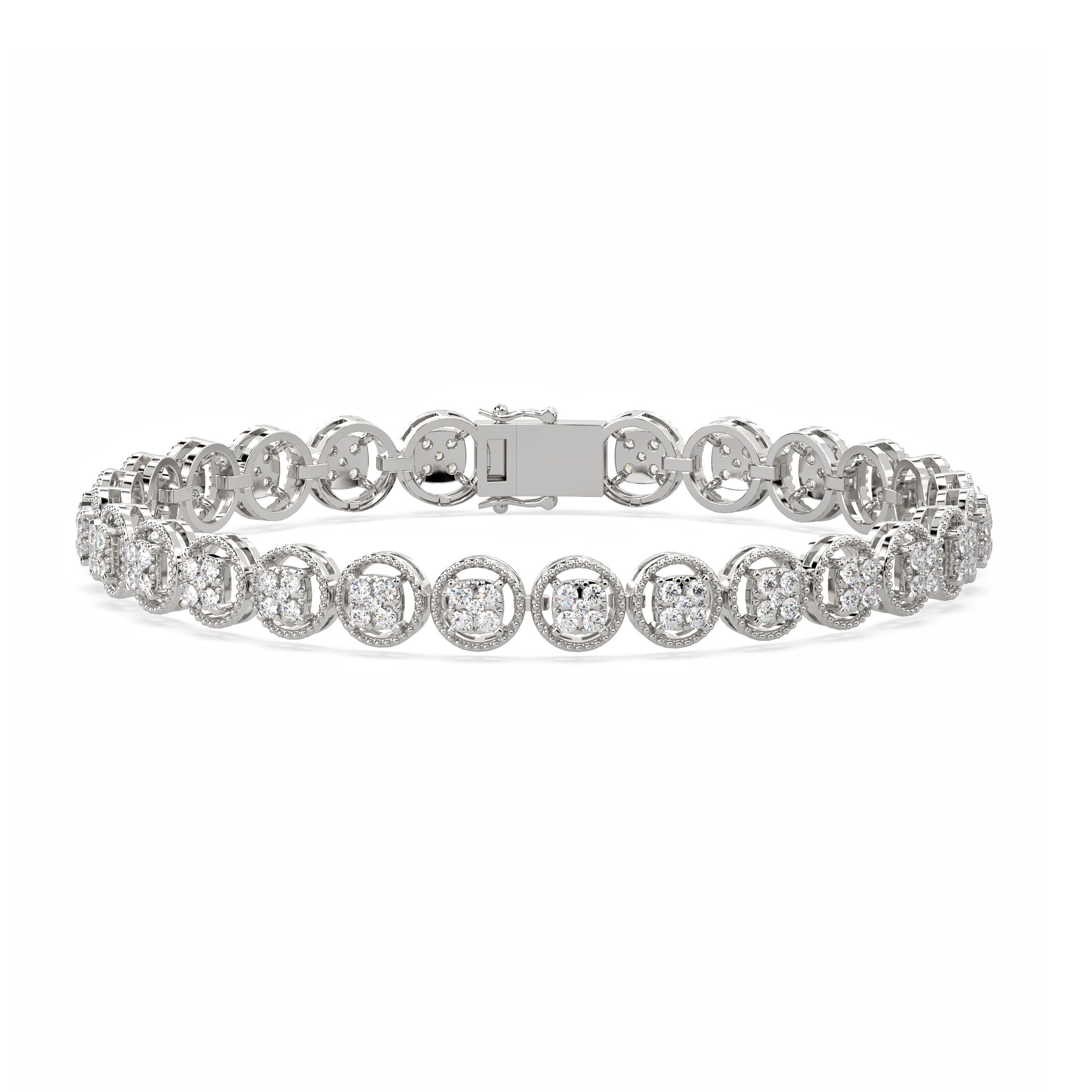 Rose Round Diamond Bracelet