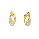Elegant Twist Diamond Earrings