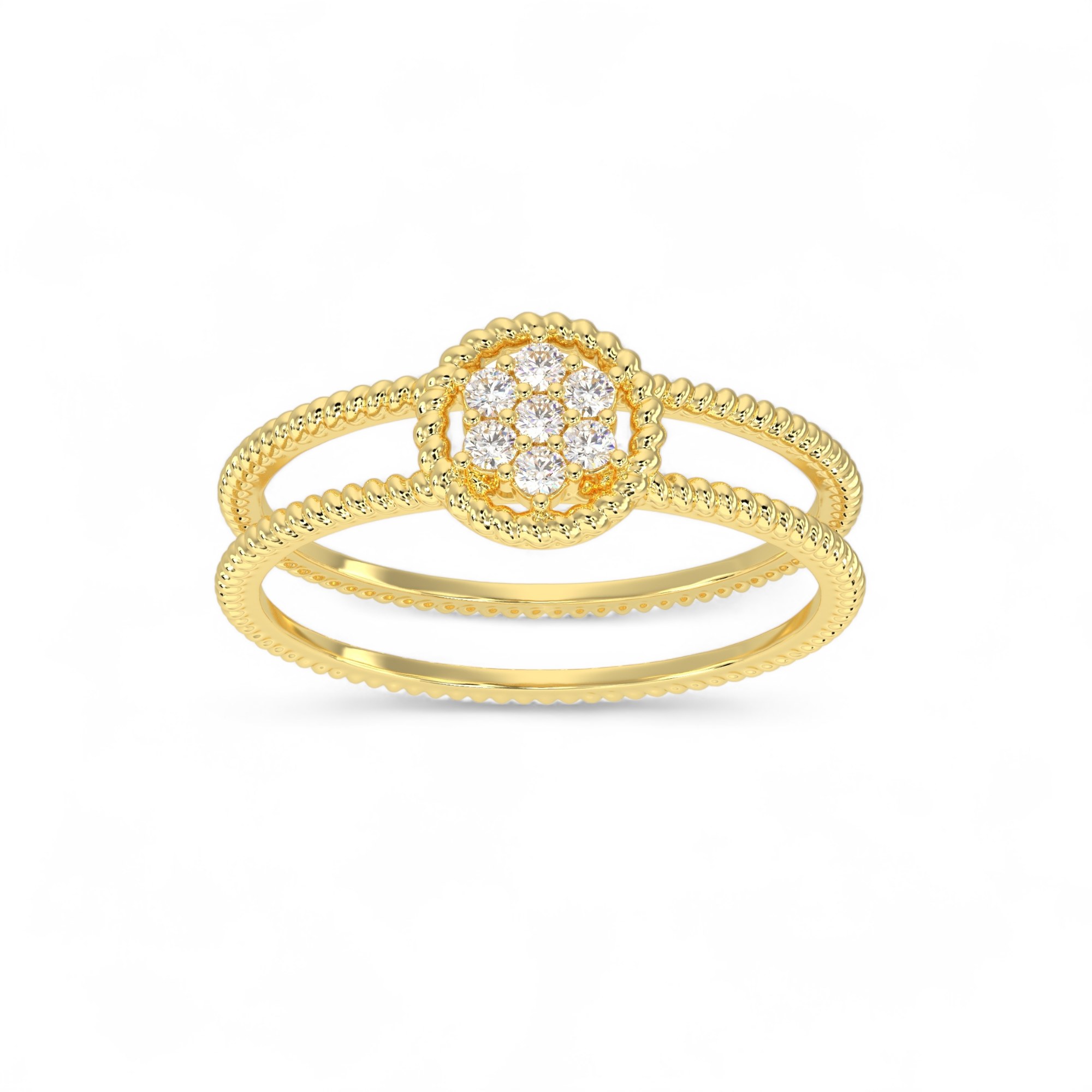 Golden Orbit Ring